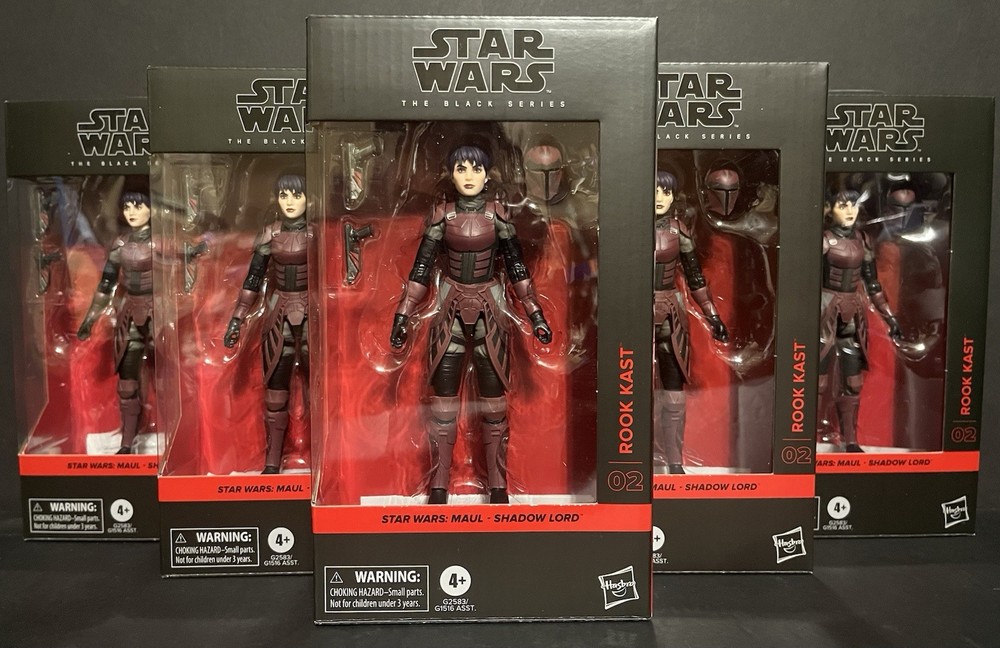 STAR WARS BLACK SERIES ROOK KAST MAUL SHADOW LORD FAN CHANNEL FIGURE #02 IN HAND
