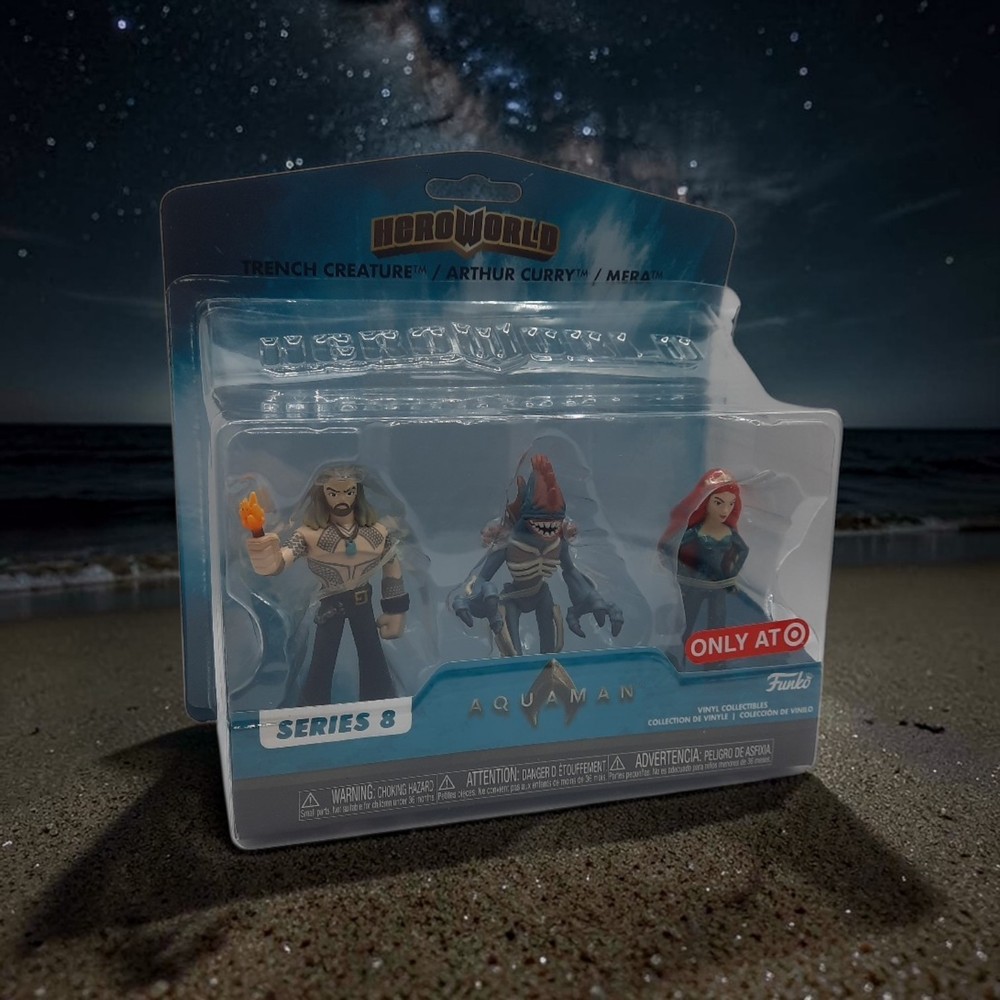 Funko Hero World Series 8 Aquaman Target Trench Creature Arthur Curry Mera READ