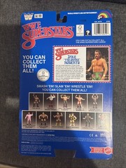 WWE Mattel Superstars Jake The Snake Roberts LJN Retro Wave 3 Blue Card In Hand
