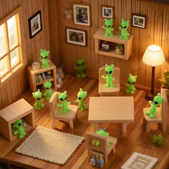 30 Pcs Mini Alien Figures Glow in the Dark, Small Luminous Little Tiny Alien Fig