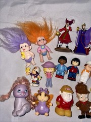 Vintage Figurines Lot Of 30 Mixed Toys My Little Pony Disney 80’s 90’s 2000s
