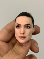 1:12 Angelina Jolie Head Sculpt Beauty Girl Fit 6″ Female Action Figure Body