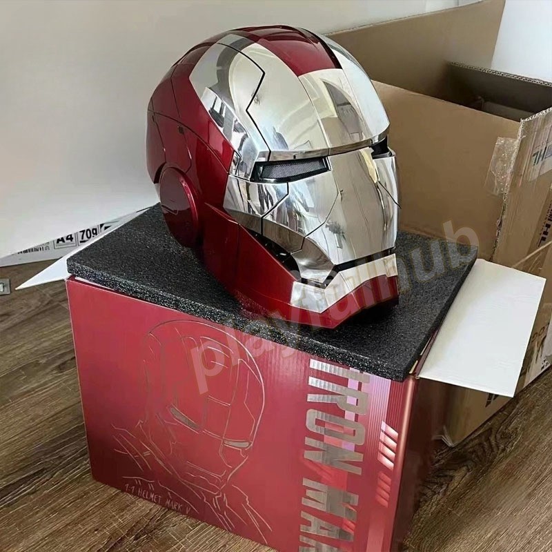 US AUTOKING Iron Man MK5 1:1 Helmet Wearable Voice-controlled Mask Cosplay Prop