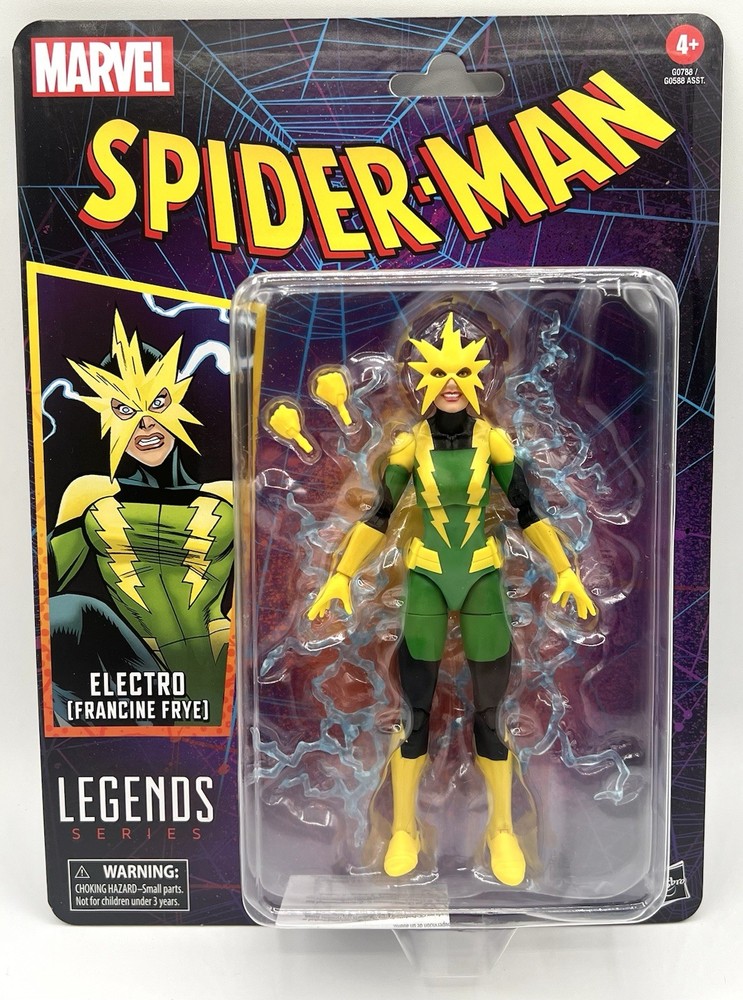 Marvel Legends Spider-Man Retro Electro Francine Frye 6″ Figure NEW Hasbro 2025
