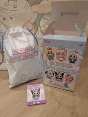 POP MART LABUBU THE MONSTERSx KUROMI Vinyl Plush Pendant