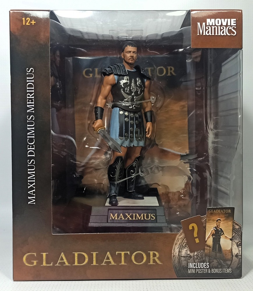 McFARLANE MOVIE MANIACS GLADIATOR MAXIMUS DECIMUS MERIDIUS LIMITED 8880 Pcs MISB