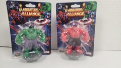 Monogram Marvel Miniature Alliance Red Hulk & Green Hulk Figures 2.5″ NEW