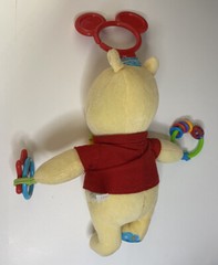 WINNIE THE POOH Disney Baby Toy Crib Stroller Teether Rattle Plush