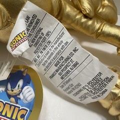 NEW Sonic The Hedgehog 21” Gold Metallic Collectible Pillow Buddy By SEGA