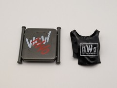 WCW Wrestling Action Figure Accessory – NWO Cut Off Shirt + Chair