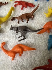 Dinosaurs Lot Of 16 Prehistoric Jurassic Figures Plastic Rubber Vtg 60’s 70’s