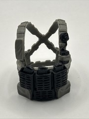 Valaverse Action Force Tactical Vest (D) With 3 Magazines Grey/Black 1/12 Scale