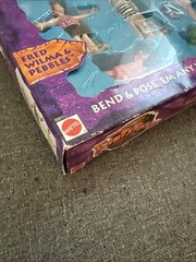 VTG 1993 Mattel The Flintstones Bendable Action Figure Set – New in Sealed Box
