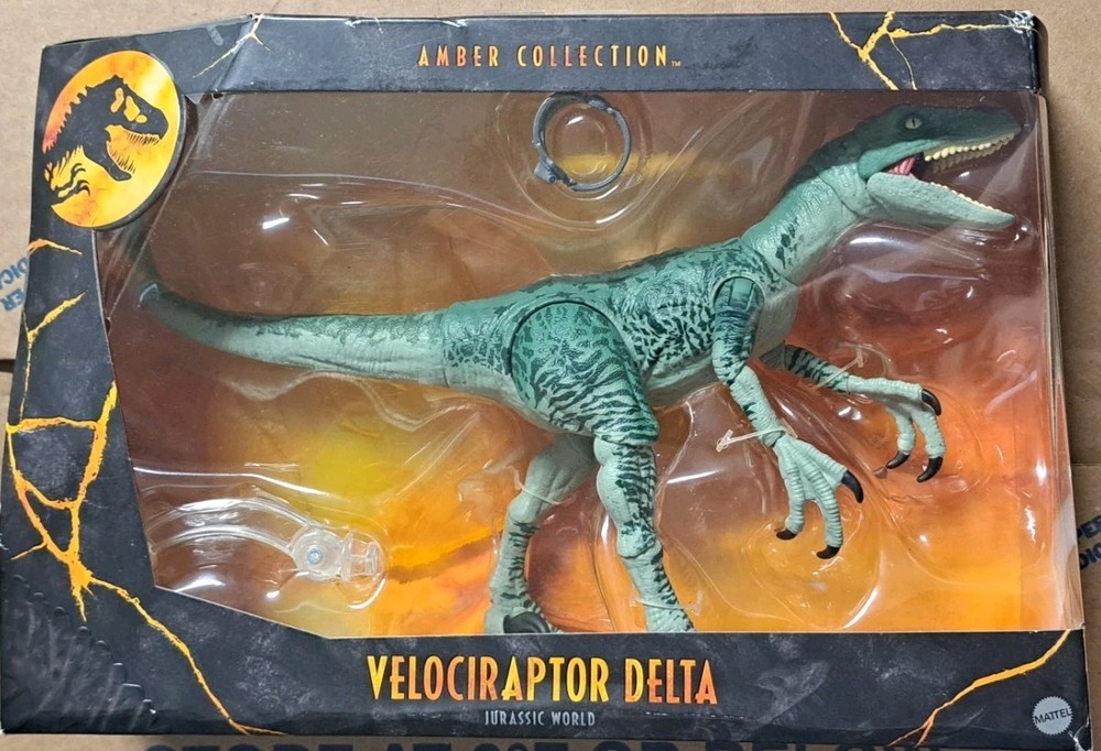 Jurassic World Amber Collection Velociraptor Delta Raptor NEW