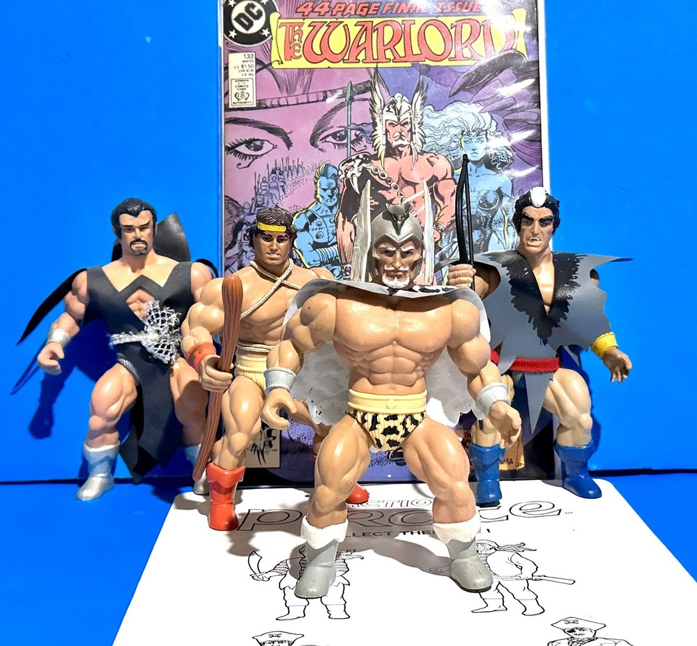 1982 Remco Figure Lot Warlord Mikola Deimos Hercules Rare Includes Clothing Belt