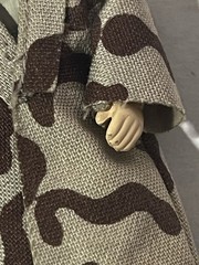 VINTAGE KENNER STAR WARS RETURN OF THE JEDI HAN TRENCH NON CAMO LAPEL 100% OG