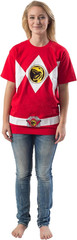 Mighty Morphin Power Rangers Red Blue Yellow Pink Green Black White Blue Costume