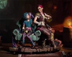 OFFICIAL LOL Arcane League of Legends Vi & Jinx 1/6 Figure Model Statue Toy Gift