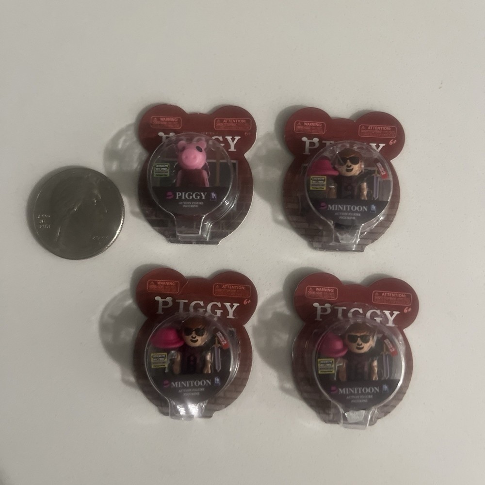 Zuru Roblox Piggy & Minitoon Figures Lot of 4 Sealed Collectibles