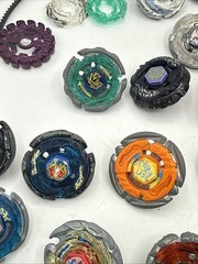 Beyblade Lot Spinners, Rip Cords, Launchers, Tornadoes, And Some parts