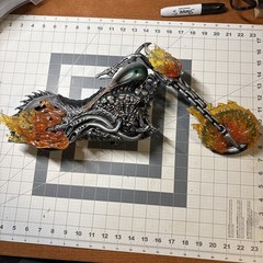 2006 Hasbro • Ultimate 12” Ghost Rider • Flaming Motorcycle 20” Bike Only • Rare