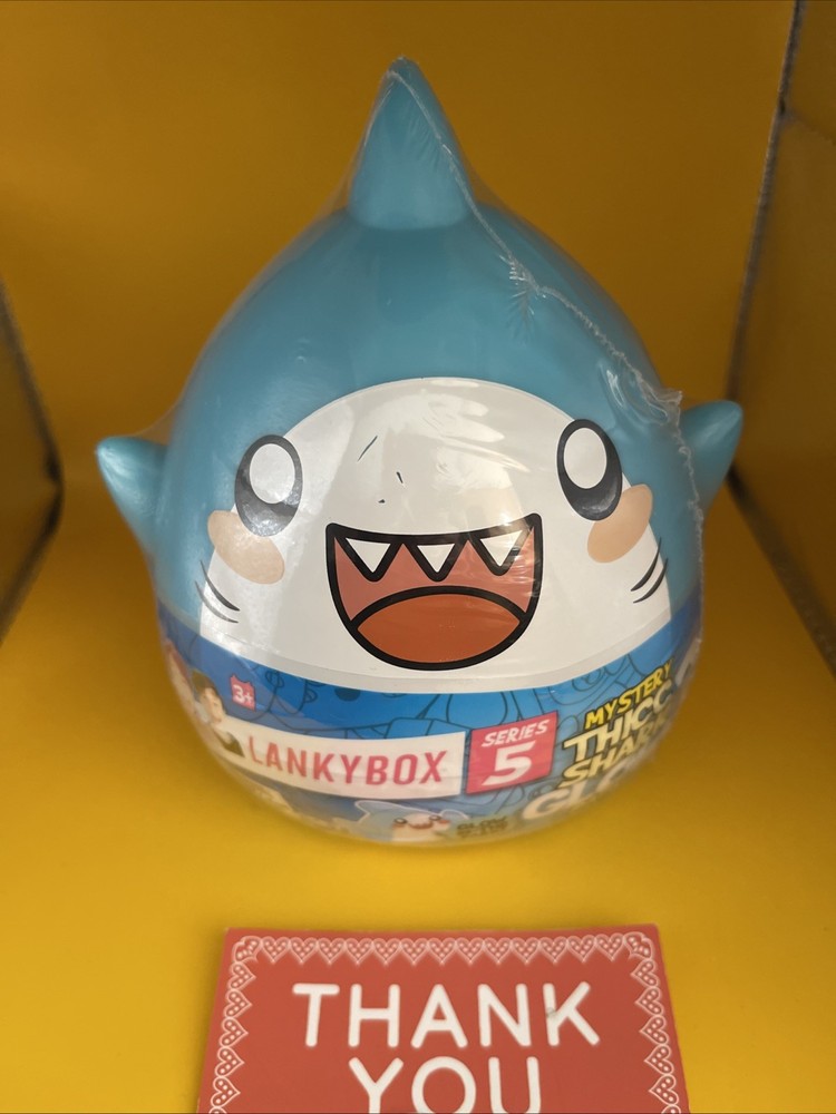 LankyBox Series 5 Mystery Thicc Shark Glow Egg Toy Figure Pack Glow in the Dark
