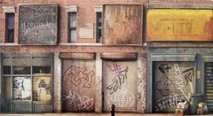 Street Facade Action Figure Diorama Backdrop DC, TMNT, Marvel Legends, GI Joe #1