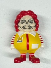 Ron English MC Supersized 4-in tall Skeleton Vinyl Figure Hand Signed Autograph