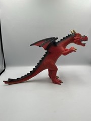 Fantasy Dragon 18” Long Red Orange 2018 Polyester Material Toys R Us Rare SEE