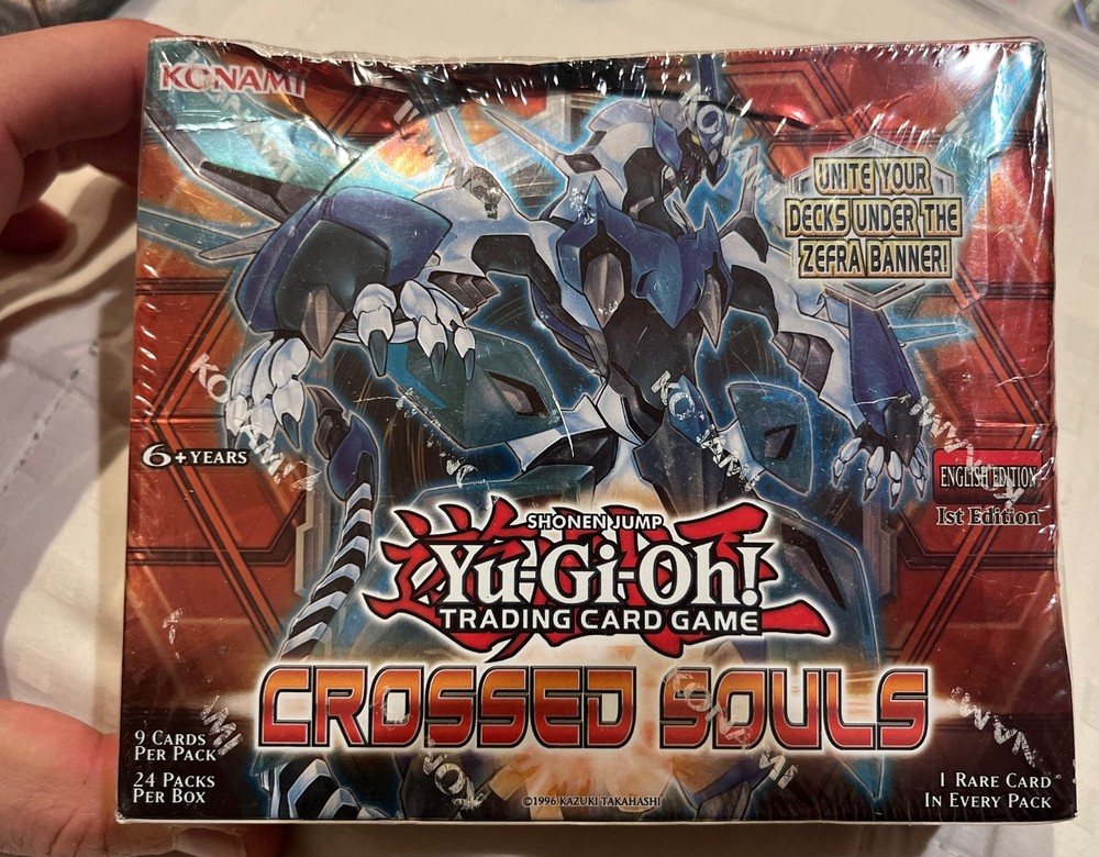 YUGIOH CROSSED SOULS Factory Sealed BOOSTER BOX 1st EDITION 24 packs See Photos