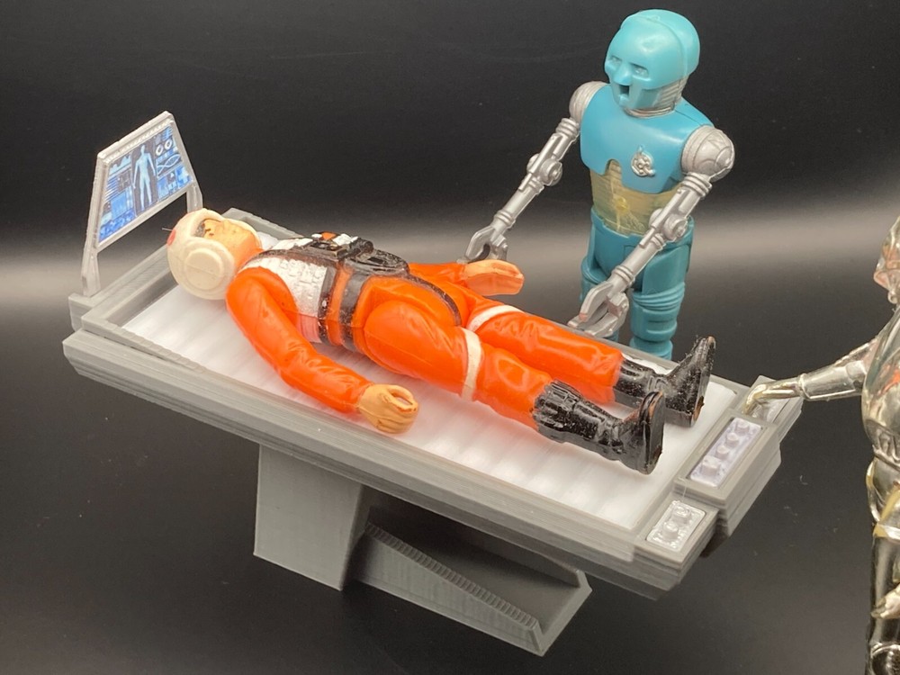 CUSTOM STAR WARS SCI FI MEDICAL BED for 1:18 scale FIGURE DIORAMA GI JOE (F01)