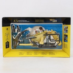 Rare National Geographic Madelman Submarine Expedition Toy Set w/ Shark & Poster