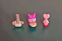 Chowder Rare 1/64 Scale 1″ Micro Figures ,SHNITZEL,PANINI Lot Of 3 Figures