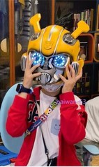 Voice Control Killerbody 1:1 Bumblebee Mask Wearable Helmet Transformer Helmet