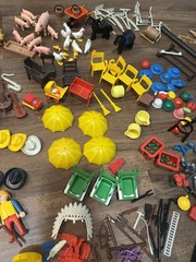 VTG Lot Play Mobile Figurines, Cowboys, Circus, Animal Figurines & Accessories