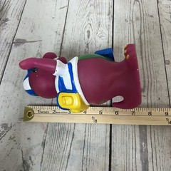Vintage 1992 Lyons Group Barney Purple Dinosaur Coin Piggy Bank Back to School