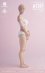 US Worldbox 1:6 AT201 Pale Skin Felxible Female Action Figure Body Doll Model
