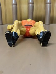 Vintage 80s MOTU KO Galaxy Heroes Wrestler Warrior Huk Orange Chest Variant READ