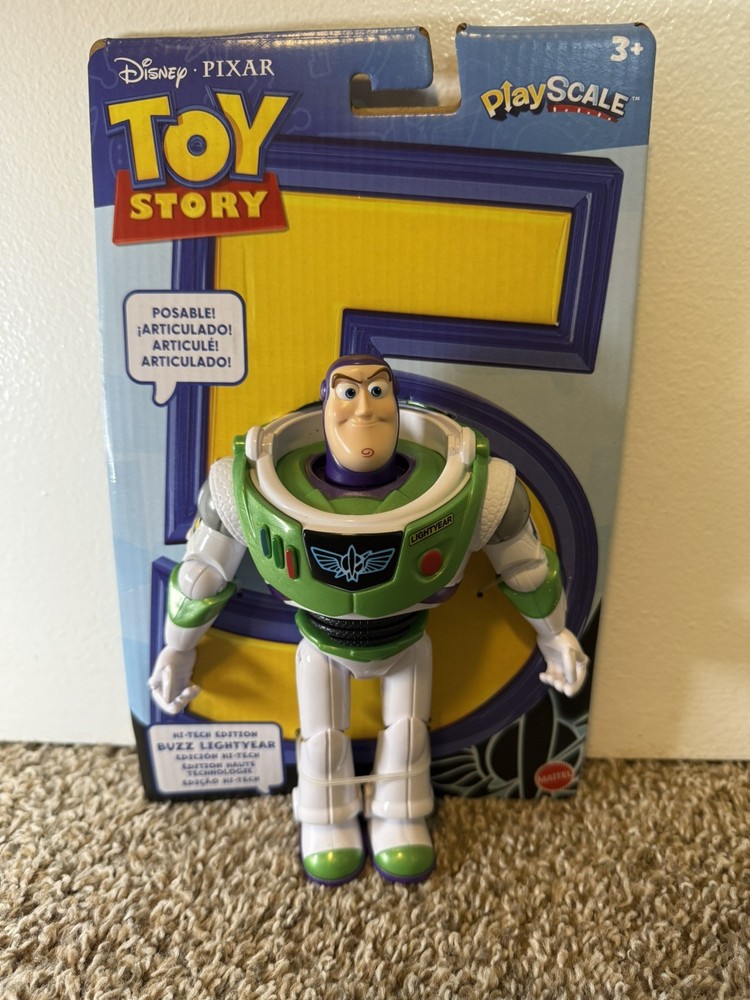 Disney Pixar Toy Story 5 PlayScale Hi-Tech Buzz Lightyear Figure Mattel NIP
