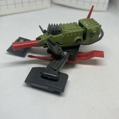 Lot of 2 Vintage 1983 GI Joe PAC RAT Machine Gun & Flame Thrower w/Blueprints