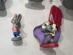ZOOTOPIA DISNEY STORE 7 PIECE PVC TOY CAKE TOPPER FIGURE LOT