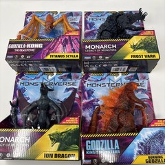 MonsterVerse Monarch Legacy Of Monsters Ion Dragon, Godzilla, Vark, Scyllla