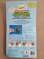 1991 TMNT Talking Michelangelo & Leonardo with Quip Strips – Working