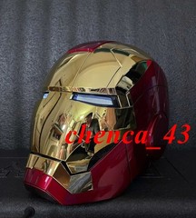 US Ship!!! Iron Man 1:1 MK5 Deformable Voice Control Wearable Helmet Boxed Gift