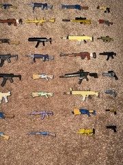 Fortnite Figure Accessories Lot 85 Pc Weapons Back Blings Tools Food Meds Parts