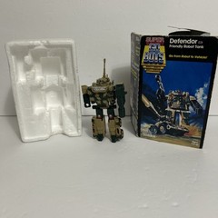 Super Go Bots Defendor Friendly Robot Tank Vintage 1984 Action Figure Tonka Box