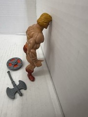 VTG Masters Of The Universe He-Man Figure Mattel 1981 Soft Head weapon shield