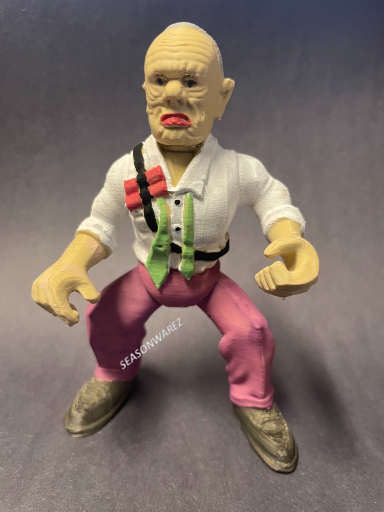 Dick Tracy Pruneface Hand Painted Figure FDM Printed