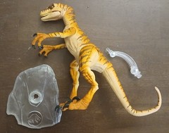 Jurassic World Amber Collection Lot (Velociraptor/Tyrannosaurus/Dilophosaurus)
