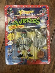 Vintage 1991 TMNT Grand Slammin’ Raph Sewer Sports All-Stars Raphael Unpunched